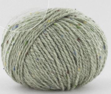 laine tweed france naturel chiné pelote