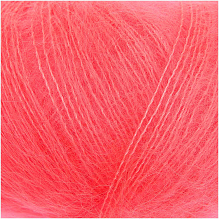 mohair soie fluo rouge
