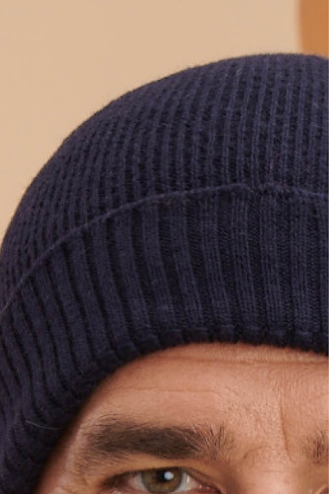 Bonnet laine mérinos France marine