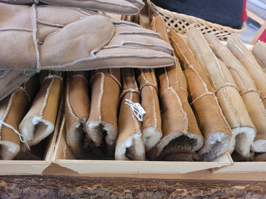 gant peau mouton chaud laine france
