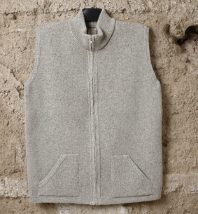 gilet sans manches laine naturelle france